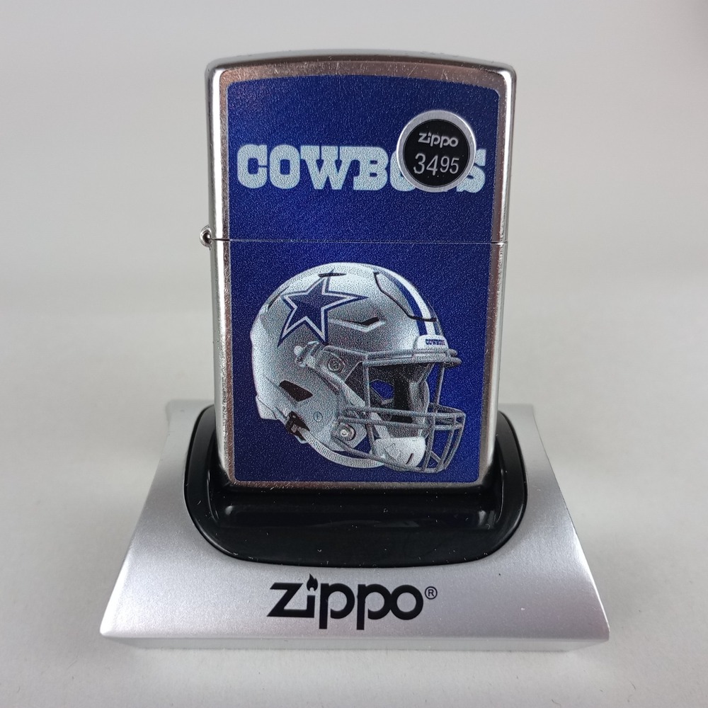 Brand New in Box Genuine Zippo NFL Lighter Dallas Cowboys Football Helmet